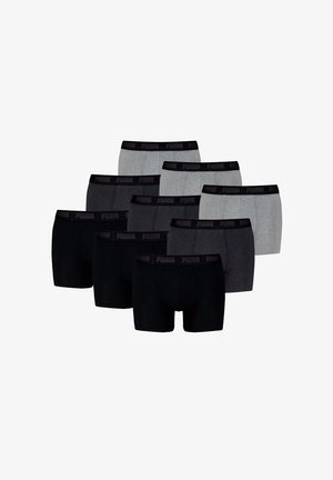 Pack mit acht Boxer-Slips in Schwarz, Dunkelgrau, Hellgrau und Anthrazit. Ausgestattet mit weichem Stoff und elastischen Bund mit Markenlogo.