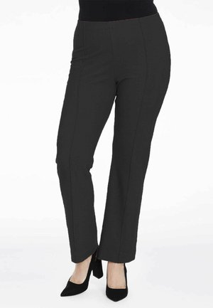 SLIM FIT - Stoffhose - black