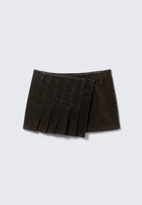 VELVET WRAP - Saia envelope - dark brown aop