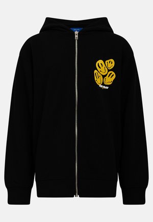 Redefined Rebel TEDAMIEN ZIP BOXY FIT - Sweatjacke - black