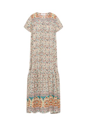 usha, Maxi-jurk - wollweiss mehrfarbig