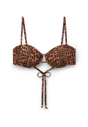Calzedonia, WILD ANIMALIER BALCONETTE - Bikinitop - brown