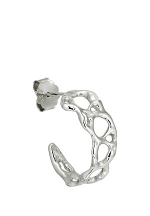 Jane Kønig SPACE HOOP RIGHT - Jedna náušnica - silver coloured