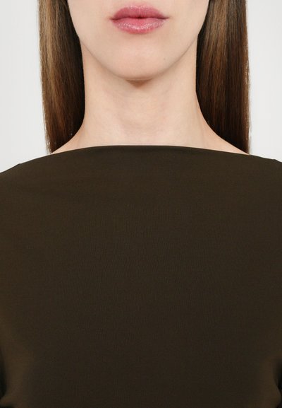 CLOSED SLIT LONGSLEEVE - Pikkade varrukatega topp - marsh green