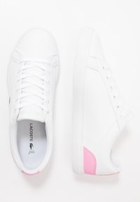 Lacoste LEROND - Zapatillas - white/light pink