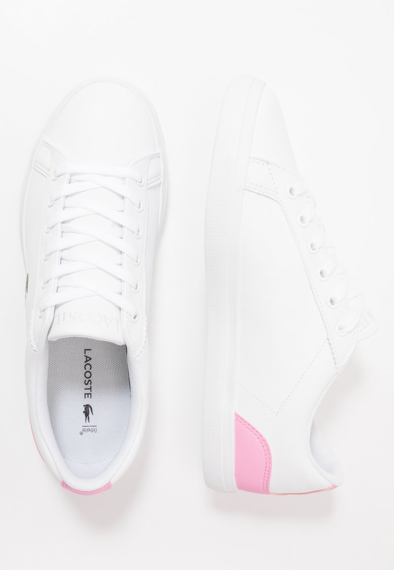 Lacoste LEROND - Zapatillas - white/light pink