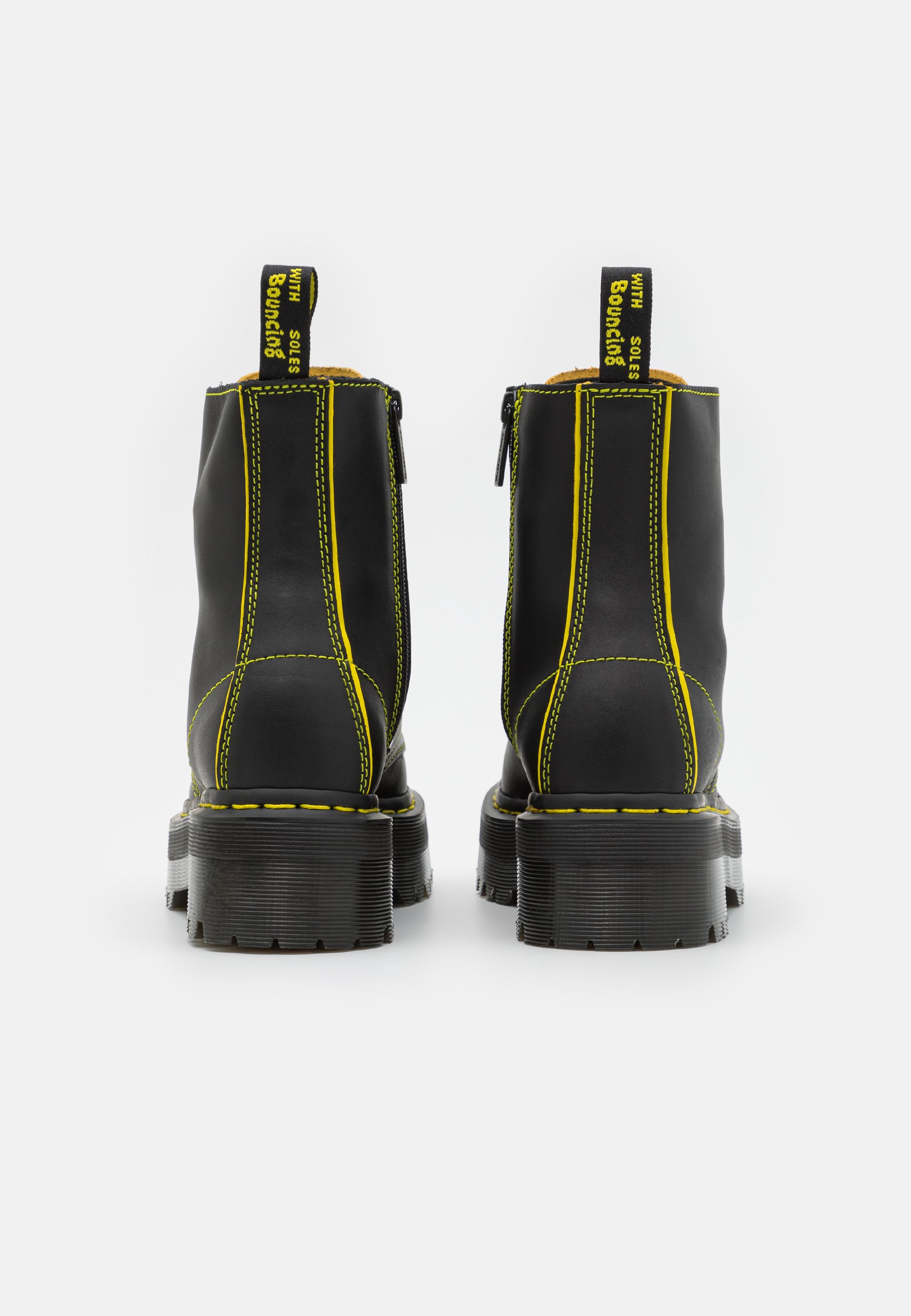 Dr. Martens JADON II STAR UNISEX - Enkellaarsjes met plateauzool -  sendal/sulphur yellow/geel - Zalando.nl