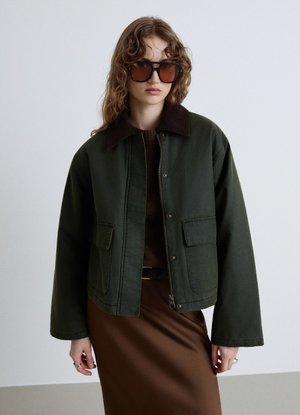 Calliope, CAPOSPALLA TINTA UNITA - Faux leather jacket - verde