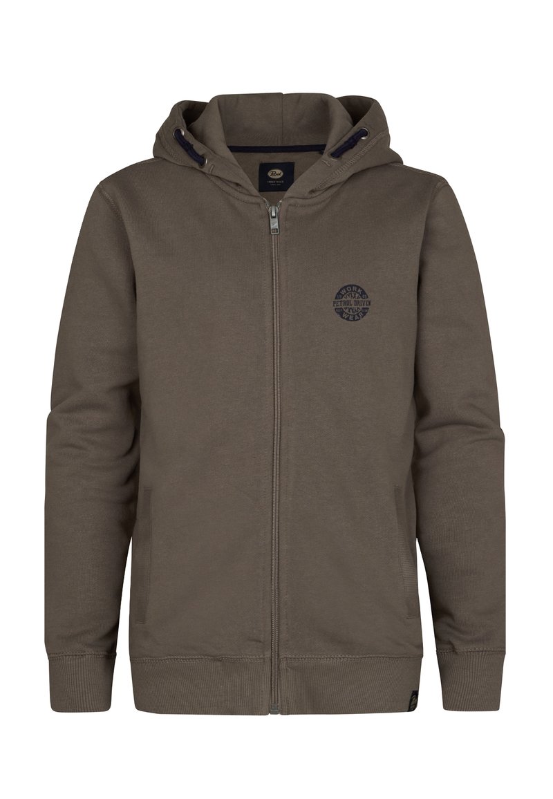 Petrol Industries Sweater met rits bruin