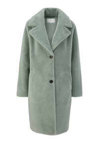 s.Oliver AUS TEDDY-PLÜSCH - Manteau classique - salbeigrün