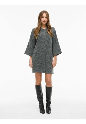 Skjortklänning - medium grey melange