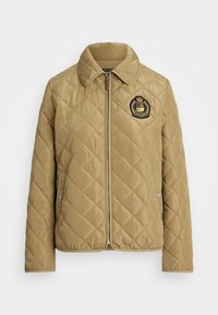 CREST PATCH DIAMOND QUILTED JACKET - Veste mi-saison - beige