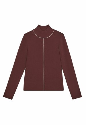 KYA  - Pullover - burgundy camel