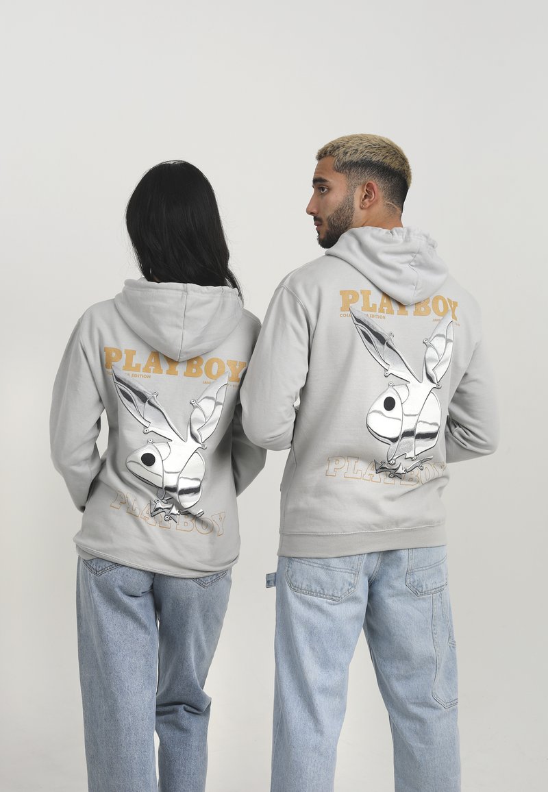 LEGACY STUDIOS PLAYBOY HOODIE UNISEX - Hoodie - moondust grey/gold/grey -  Zalando.ie