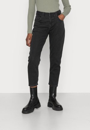 TROUSER BOYFRIEND FIT - Vaqueros boyfriend - black denim wash