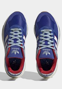 adidas Originals RETROPY F90 UNISEX - Tenisky - semi lucid blue/off white/better scarlet