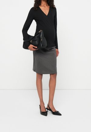 ONLY MATERNITY, Bleistiftrock - black