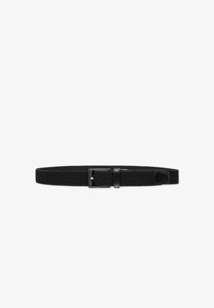 Les Deux, WALKER BELT - Cinturón trenzado - black