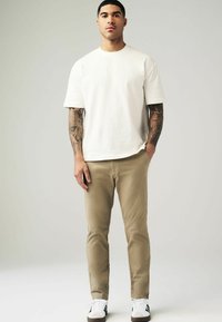 Next SLIM FIT ELASTICATED WAIST - Pantaloni - stone