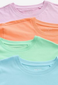 Next 4 PACK REGULAR - Navadna majica - blue coral mint green pink pastel