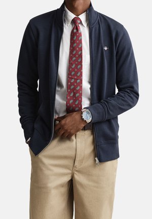 Sweater met rits - dark blue