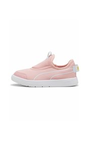 Puma COURTFLEX V3 - Tenisky - peach smoothie-icy blue