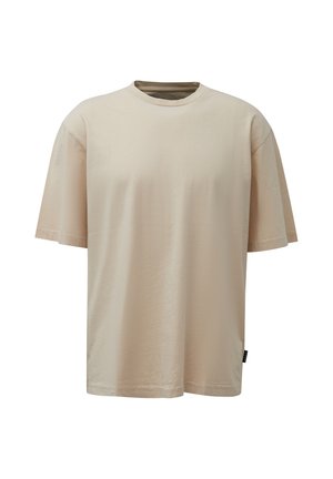 QS, T-SHIRT - Basic T-shirt - steingrau