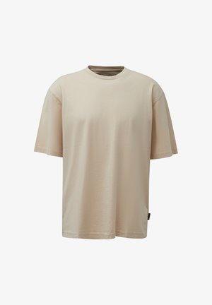 QS, T-SHIRT - Basic T-shirt - steingrau