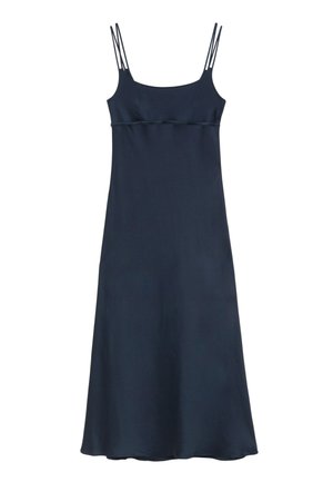 & OTHER STORIES, & OTHER STORIES DOUBLE-STRAP MIDI SLIP DRESS - Robe longue - dark blue