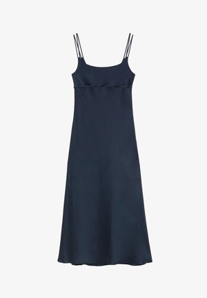 & OTHER STORIES, & OTHER STORIES DOUBLE-STRAP MIDI SLIP DRESS - Robe longue - dark blue