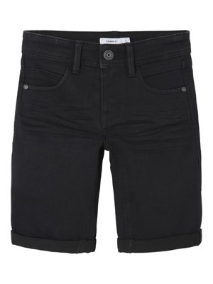 Name it SILAS SLIM - Farkkushortsit - black denim