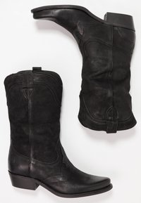 Felmini GERBERA - Botas de cowboy/motociclista - morgan black