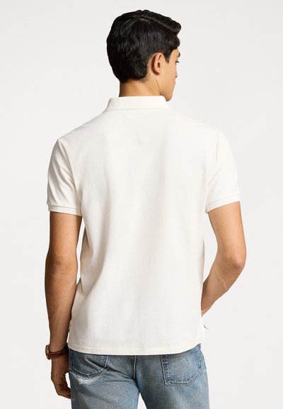 Polo Ralph Lauren CUSTOM SLIM POLO BEAR MESH POLO SHIRT - Polo krekls - white