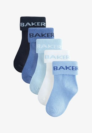 ROLL TOP 5 PACK - Čarape - blue