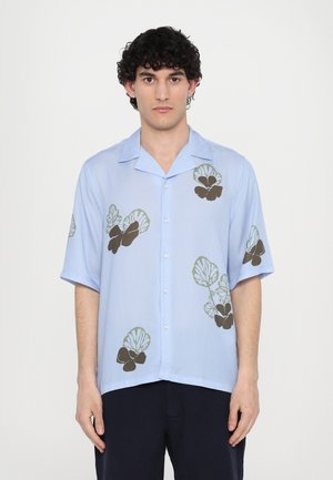 EREN FLOWERS PRINT - Chemise - dreamblue/olive