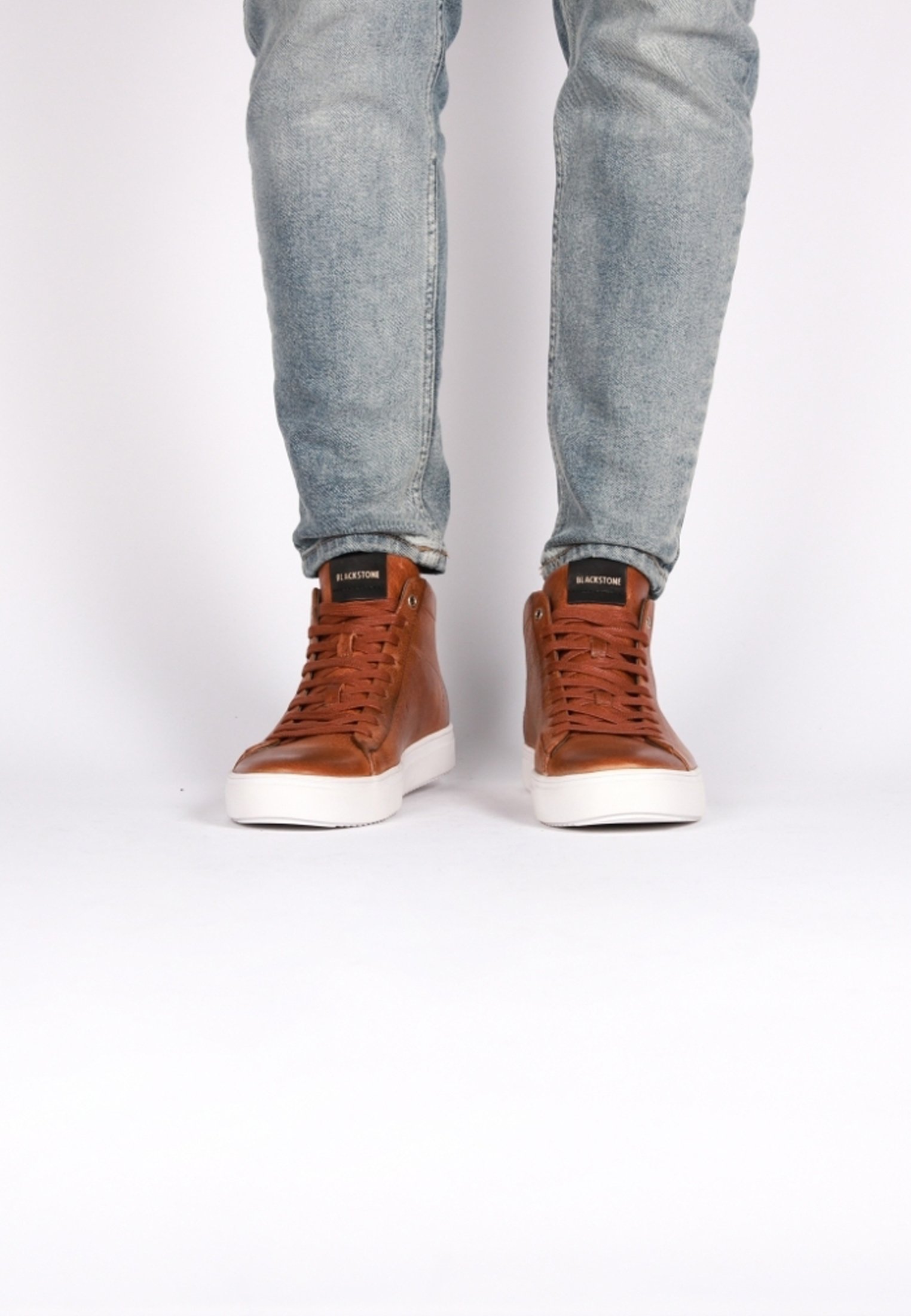 Blackstone Sneakers hoog - cognac/Cognac - Zalando.nl