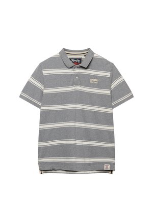 Superdry & Co, VINTAGE STRIPE - Poloshirt - griffin grey marl stripe