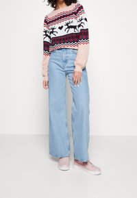 VILA Stickad tröja - light pink