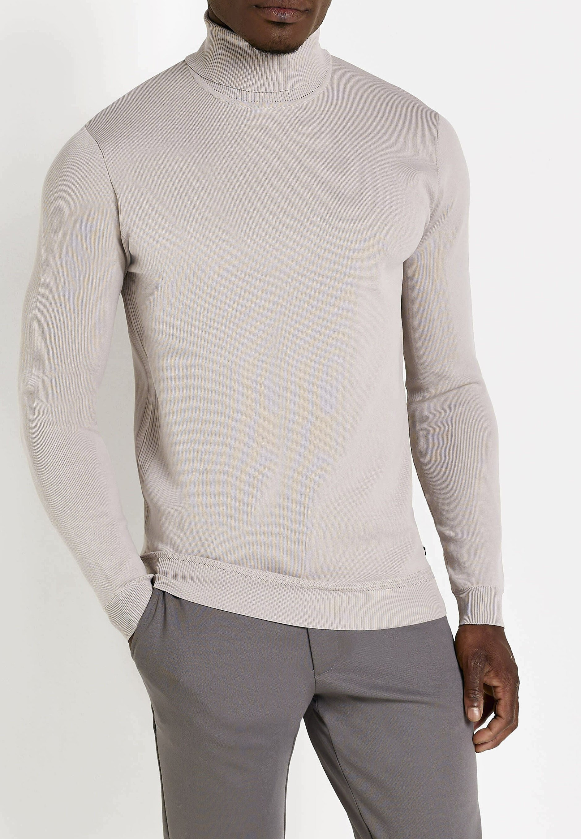 River Island Trui - stone light/graniet - Zalando.nl