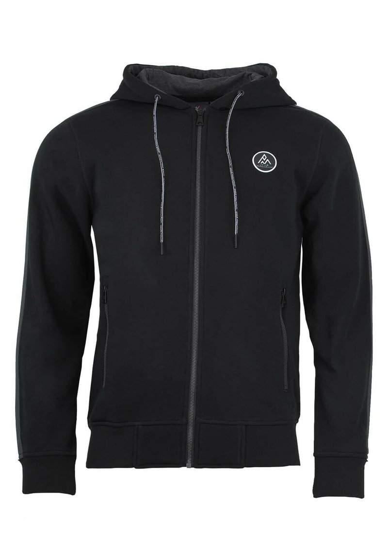 Peak Mountain Sweater met rits - black