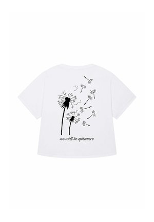 EPHEMERE PRINT ROLLUP - T-shirt med print - white