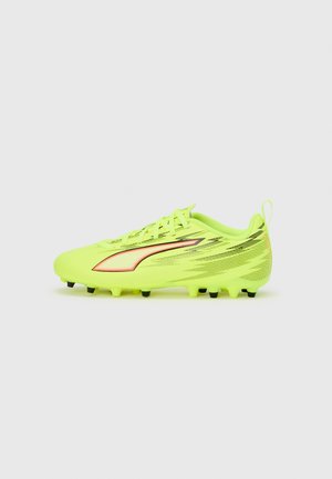 ULTRA 6 PLAY MG JR UNISEX - Botines de fútbol para terreno firme - yellow alert/black/glowing red/lime squeeze