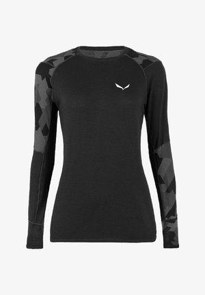 CRISTALLO WARM AMR - Long sleeved top - black out