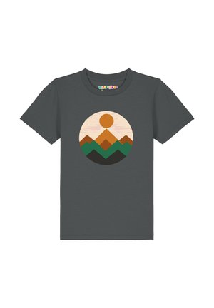GEOMETRIC LANDSCAPE - T-Shirt print - anthracite