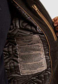 PME Legend GREENVILLE - Usnjena jakna - d brown