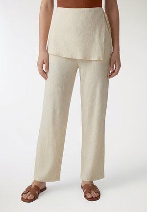WIDE LEG CON GONNA - Pantaloni - avorio