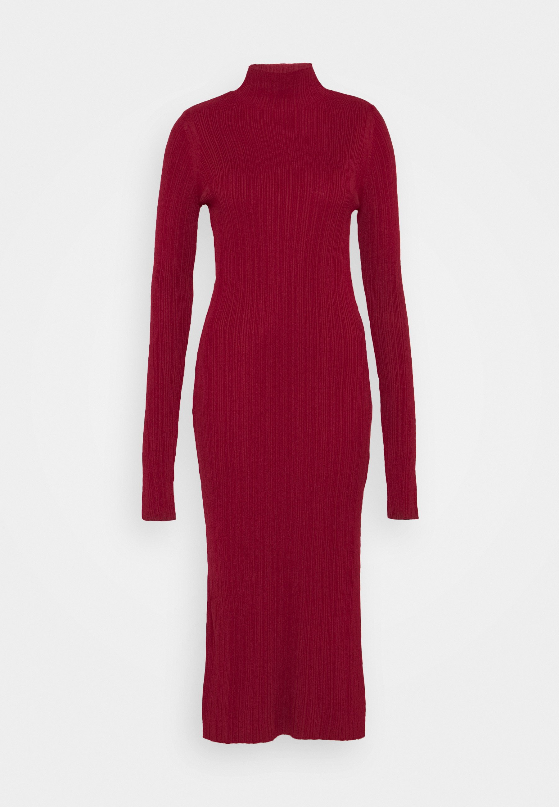 robe pull rouge bordeaux