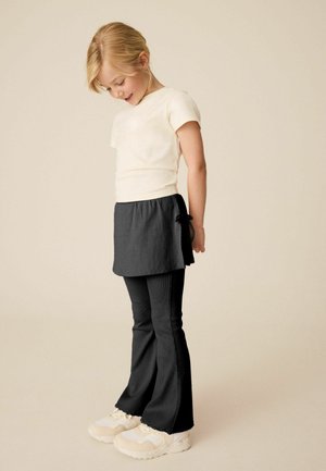 Next, REGULAR FIT - SKIRT LAYERED KICKFLARE TROUSERS - Pantalon classique - black