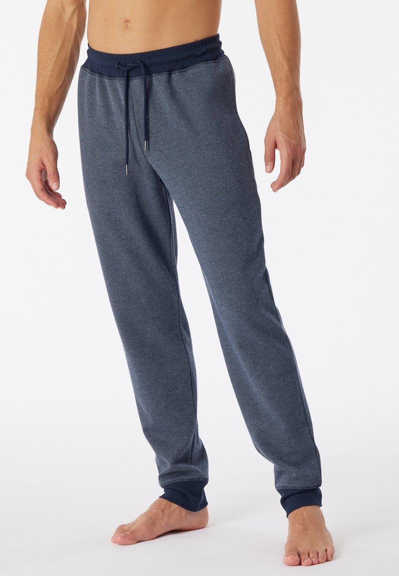Schiesser Felpa da Notte Calda e Morbida Lounge-Mix + Relax, Blu Scuro, 68 Donna