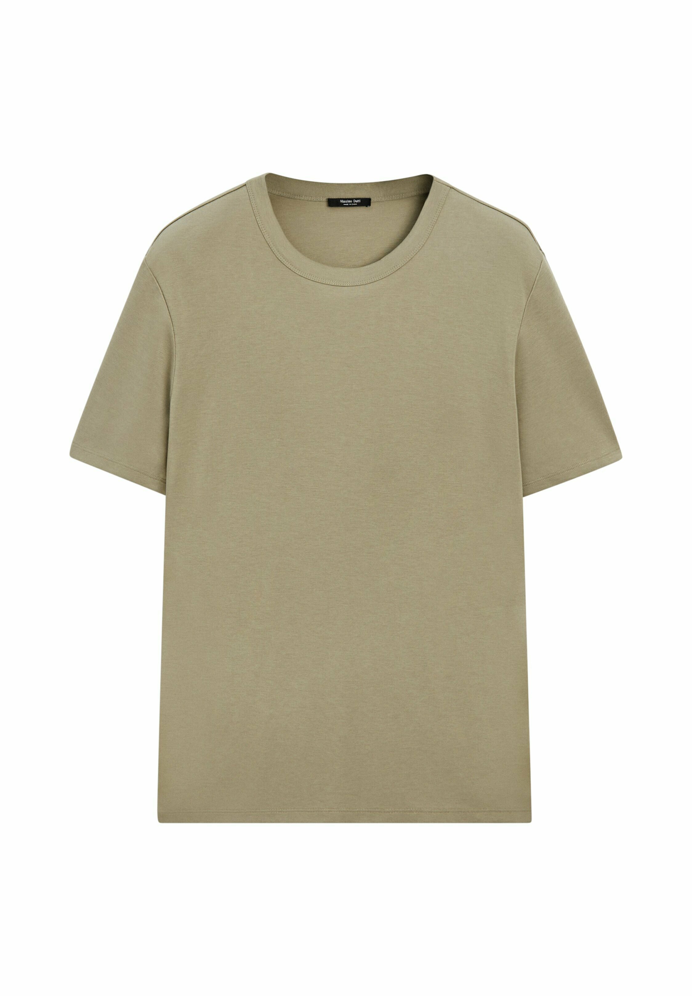 ★Massimo Dutti★ Short sleeve cotton blend t-shirt Massimo Dutti SHORT SLEEVE BLEND - T-shirt basique - light
